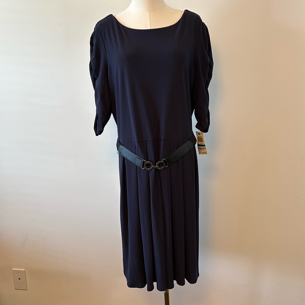 Alfani, modern navy autumn blush dress size XL BNWT
